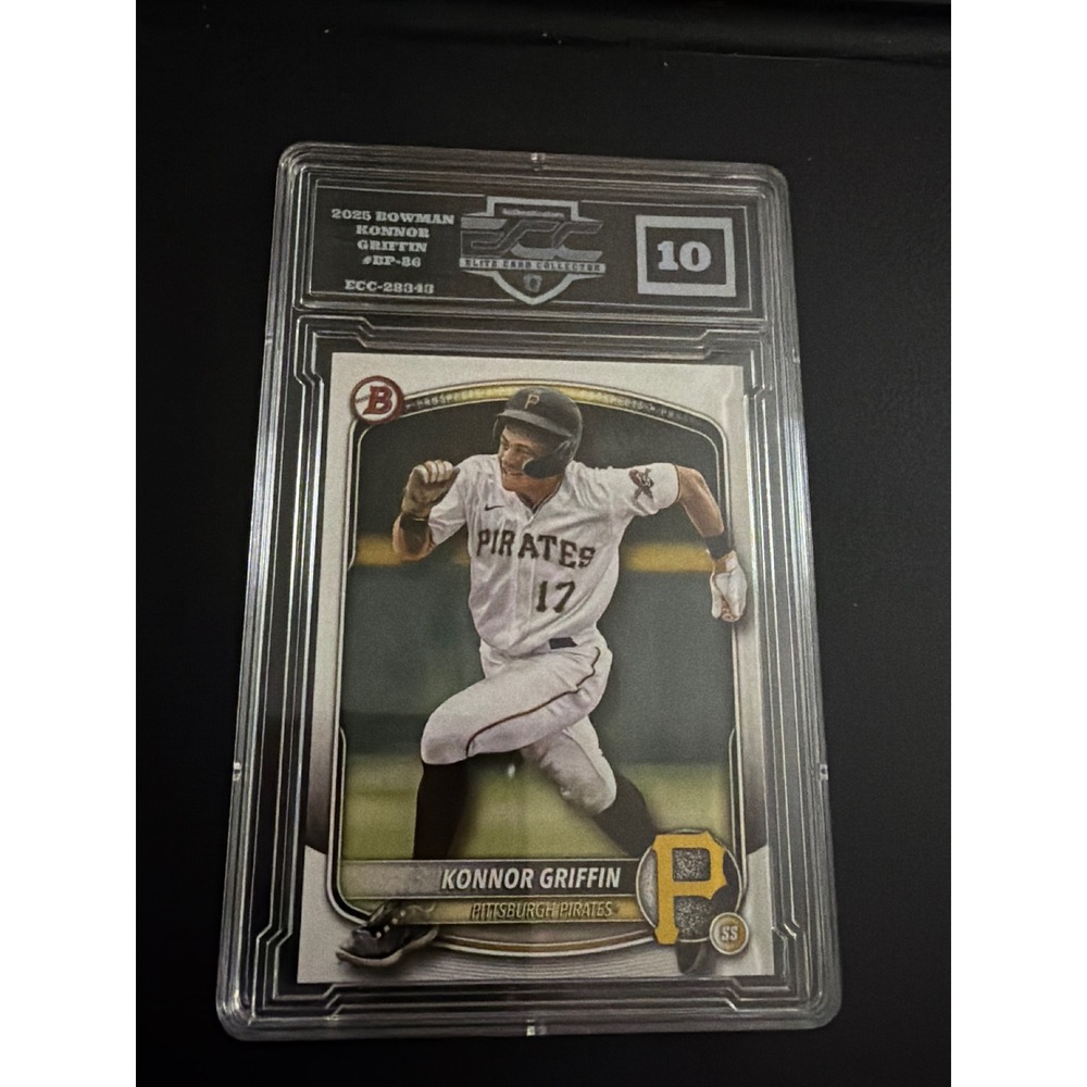 2025 Bowman Konnor Griffin BP-86 Pittsburgh Pirates ECC 10 Gem Mint Prospect
